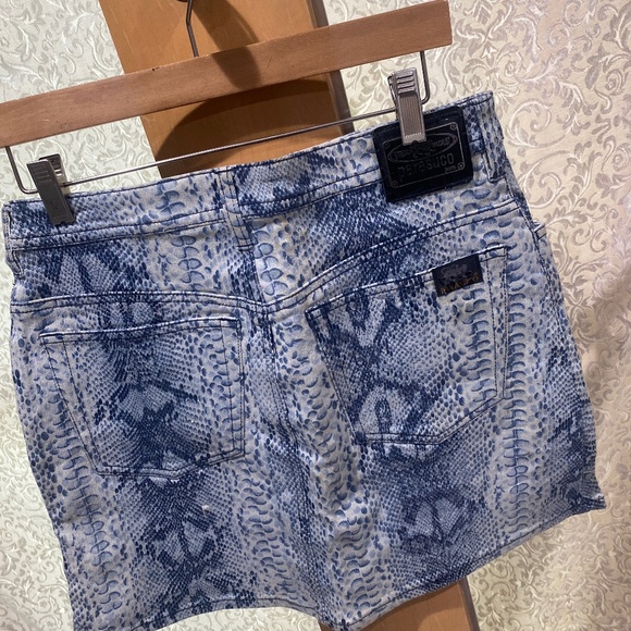 Ladies Vintage Parasuco Snakeskin print Skirt Sz 8 (29) - Picture 3 of 8